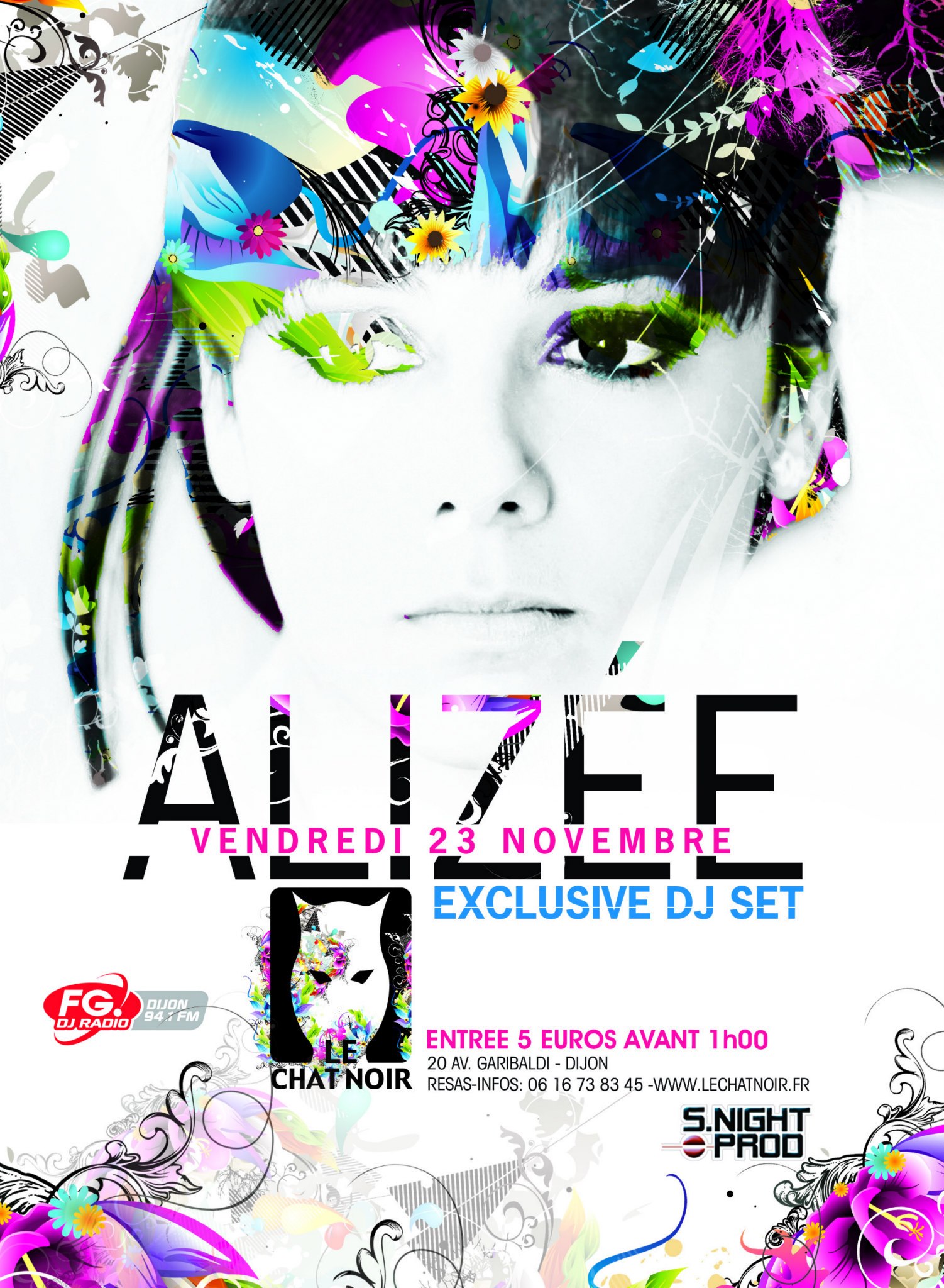 Alizée at Carre Rouge flier