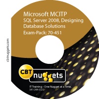 CbT Nuggets Exam Pack 70-451 Microsoft SqL Server 2008 Designing Database Solutions And Data Access-KiPiSO
