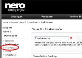 Nero 9 gratis Download