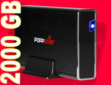 Poppstar 2 TB USB Festplatte