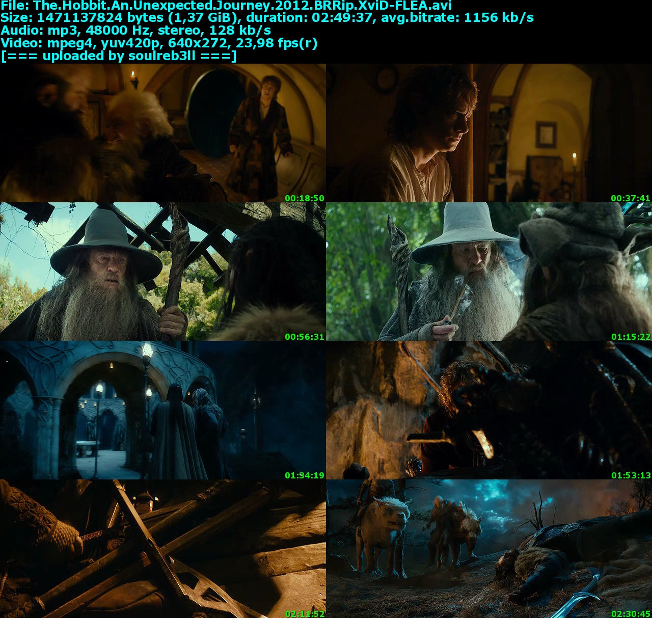 The Hobbit - An Unexpected Journey - 2012 Subtitulos Incrustados