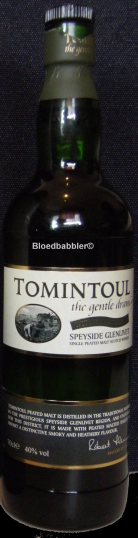 Tomintoul with a peaty tang Whisky Flasche