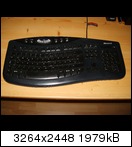 Das ist meine Tastatur. Es handelt sich dabei um ein Microsoft Comfort Curve Keyboard 2000