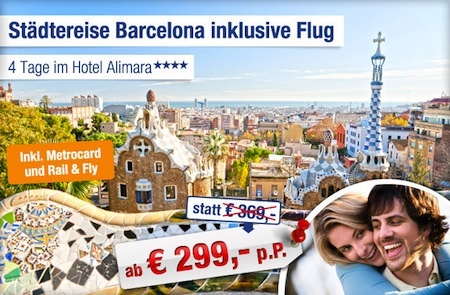 Barcelona 4 Tage mit Flug und Übernachtung