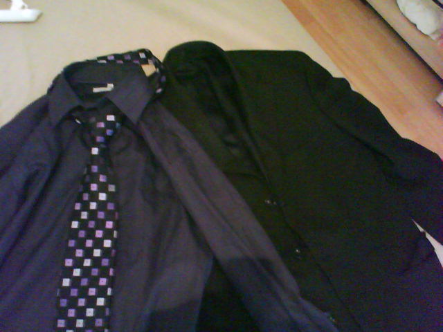 Black suit +purple shirt and tie | Styleforum