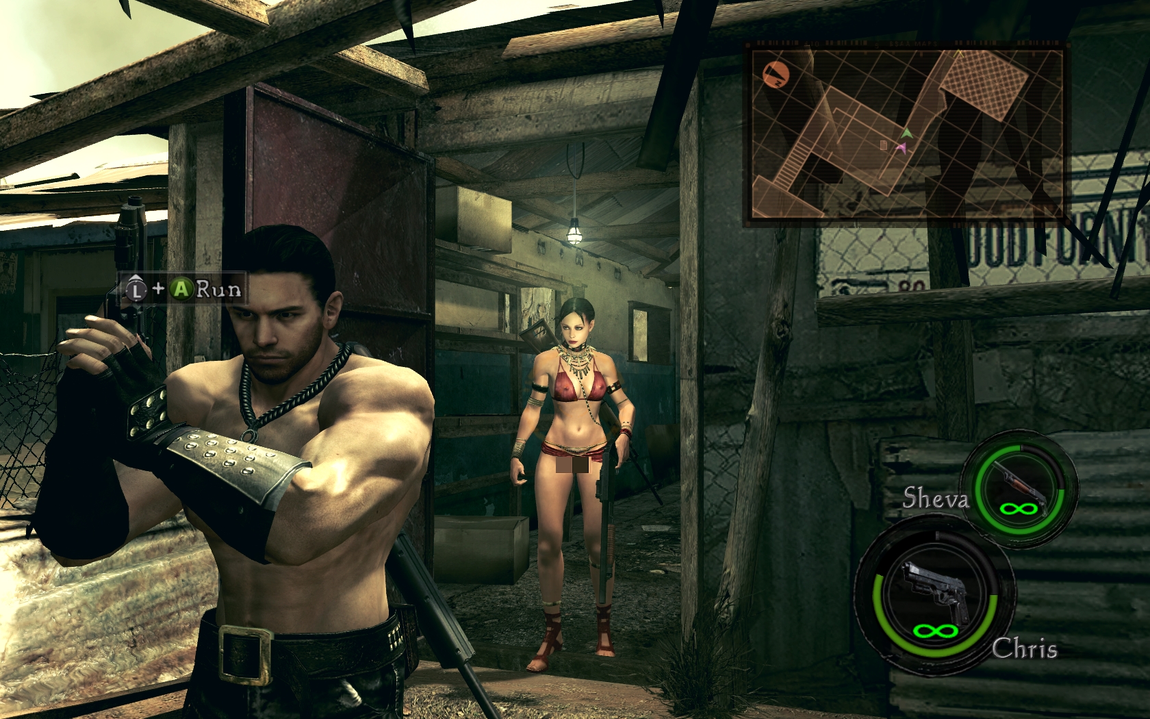 Shirtless Chris and naked (for the most part) Sheva mods are available now!...