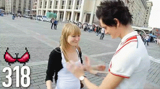Touches breasts man 1000 Russian Man